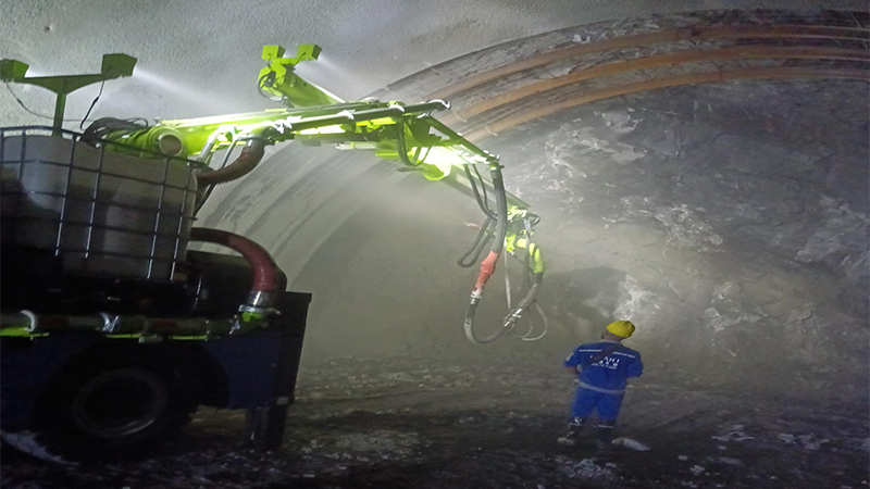 隧道襯砌專用的濕噴機械手在施工技術優勢(圖1)