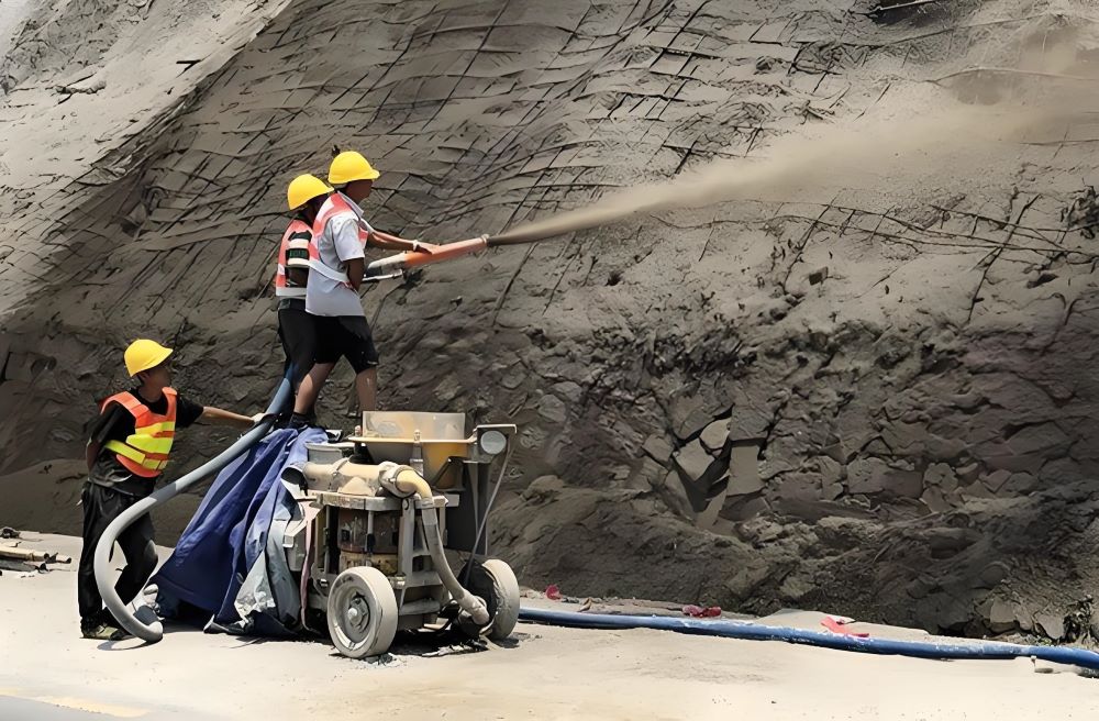 干噴射混凝土工藝的優勢及應用(圖1)